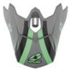 EVS T3 Works Visor - Matte Grey/Green/Black