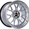 BBS LM-R 20x9.5 5x120 ET23 Diamond Silver Center Diamond Cut Lip Wheel -82mm PFS/Clip Required