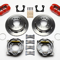 Wilwood Dynapro Low-Profile 11.00in P-Brake Kit - Red 58-64 Olds/Pontiac Ends 2.81in Offset