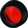 Kuryakyn Deep Dish Bezels Red Lens Gloss Black