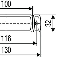 Hella 8645 Series 12V Amber Side Marker Lamp