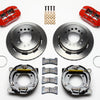 Wilwood Dynapro Low-Profile 11.00in P-Brake Kit - Red Ford 8.8 w/2.50in Offset-5 Lug