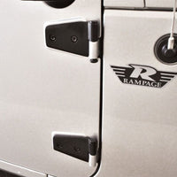 Rampage 2007-2018 Jeep Wrangler(JK) Door Hinges - Black