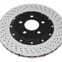 DBA 15-18 BMW M3 (w/Iron Rotors) Front 5000 Series Cross Drilled Rotor w/Silver Hat