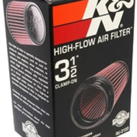 K&N Filter Universal Rubber Filter 3 1/2 inch Flange 4 5/8 inch Base 3 1/2 inch Top 7 inch Height