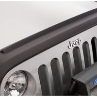 Bushwacker 07-18 Jeep Wrangler Trail Armor Hood and Tailgate Protector Excl Power Dome Hood - Black