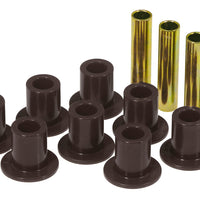 Prothane 87-96 Jeep Front Spring & Shackle Bushings - Black