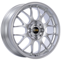 BBS RG-R 19x8.5 5x120 ET32 Diamond Silver Wheel -82mm PFS/Clip Required