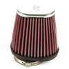 K&N Universal Clamp-On Air Filter 2-1/8in Flange 4in x 3in Base 3in x 2in Top 4in Length