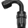 Russell Performance -6 AN Black 120 Degree Full Flow Swivel Hose End