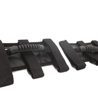 Rugged Ridge Steel Grab Handles F/R Kit Black 07-18 Jeep Wrangler JK/JKU