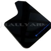 Rally Armor Universal Fit (No Hardware) Black UR Mud Flap w/ Blue Logo