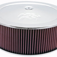 K&N Round Air Filter Assembly 5.25in ID / 5in Height / 5.125in Neck Flange / 1 1/4in Drop Base