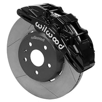 Wilwood SX6R Front Brake Kit 14in Slotted Rotors Black Calipers w/ Lines 16-19 Chevrolet Camaro SS