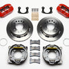 Wilwood Dynapro Low-Profile 11.00in P-Brake Kit - Red New Big Ford 2.50in Off Staggerd Mount