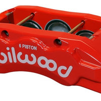 Wilwood Caliper-TX6R- R/H - Red 2.00/1.88/1.88in Pistons 1.38in Disc