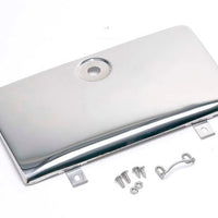 Kentrol 72-86 Jeep CJ Glove Box Door Use with OE Key Lock - Polished Silver