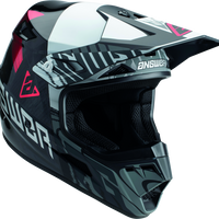 Answer AR3 Ronin Helmet Black/White/Crimson - Medium