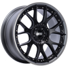 BBS CH-RII 20x9.5 5x112 ET25 Satin Black Center Platinum Lip SS Rim Prot Wheel -82mm PFS/Clip Req