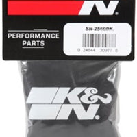 K&N Filter Wrap Drycharger Oval Tapered Black - 3.25in Base I/S Width x 2.5in Top I/S Width x 7in H