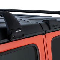 Rhino-Rack 07-22 Jeep Wrangler JK/JL 4 Door Hard Top Vortex SG 2 Bar Roof Rack - Black