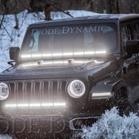 Diode Dynamics 18-21 Jeep JL Wrangler/Gladiator SS50 Hood LED Light Bar Kit - Amber Combo