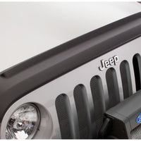 Bushwacker 07-18 Jeep Wrangler (JK) / (JK) Unlimited Trail Armor Hood Guard - Black