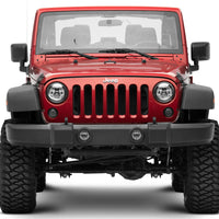 Raxiom 97-18 Jeep Wrangler TJ/JK Axial Series LED Daymaker Headlights- Chrome Housing (Clear Lens)