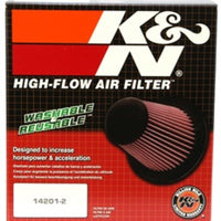 K&N Universal Air Filter - Round Straight 4in Flange ID x 7in OD x 6in Height