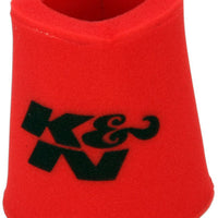 K&N Airforce PreCleaner Round Tapered Red Air Filter Foam Wrap 6in Base ID x 5in Top ID x 9in H