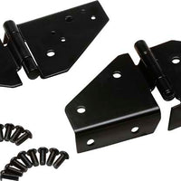 Kentrol 76-95 Jeep CJ/Wrangler YJ Windshield Hinge Pair - Powdercoat Black