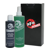 aFe Air Filter Restore Kit (8oz Squeeze Oil & 12oz Spray Cleaner) - Black