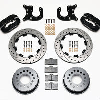 Wilwood Forged Dynalite P/S Rear Kit Drilled Rotor Chevy 12 Bolt-Spec 3.15in Brng