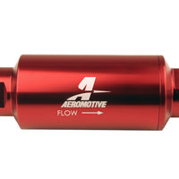 Aeromotive In-Line Filter - (AN-10) 10 Micron Microglass Element Red Anodize Finish