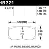 Hawk AP Racing/Wilwood DTC-70 Race Brake Pads