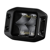 Hella Universal Black Magic 3.2in L.E.D. Cube Kit - Flood Beam (Flush Mount)