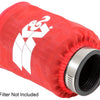 K&N Drycharger Air Filter Wrap - Round Straight - Red Closed Top 3in Inside Dia x 4in Height