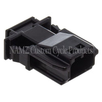 NAMZ JAE MX-1900 2-Position Male Black Pin Housing (HD 72905-11)