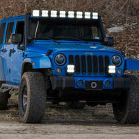 Diode Dynamics Jeep JK SS5 Pro CrossLink Windshield - Yellow Combo Lightbar Kit