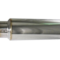 Injen 2 3/8 Universal Muffler w/Titanium burnt rolled Tip and stainless steel resonated inner wall