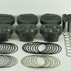 Mahle MS Chevrolet SB 395 Cid 4.165in Bore 3.625 Stroke 6.125 Rod 1.062R CH 4.0cc Pistons - Set of 8