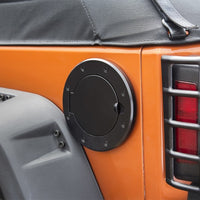 Rugged Ridge Non-Locking Gas Cap Door Black 07-18 Jeep Wrangler