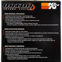 K&N Orion Universal Air Cleaner Assembly