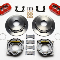 Wilwood Dynapro Low-Profile 11.00in P-Brake Kit - Red New Big Ford 2.50in Offset