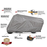 Dowco Cruisers (Small/Medium Models) WeatherAll Plus Motorcycle Cover - Gray