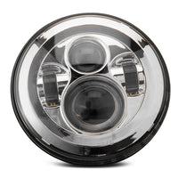 Raxiom 97-18 Jeep Wrangler TJ/JK Axial Series LED Daymaker Headlights- Chrome Housing (Clear Lens)