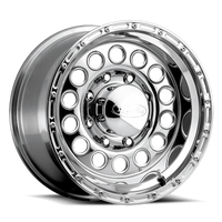 Raceline 887 Rock Crusher 16x8in / 6x139.7 BP / -20mm Offset / 107.95mm Bore - Polished Wheel