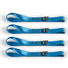 Borne Off-Road Soft Loop Tie-Down Straps (4-Pack) Blue