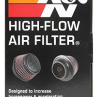 K&N Universal Round Clamp-On Air Filter 3in Flange ID x 6in Base OD x 4.625in Top OD x 3in Height