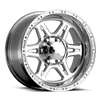 Raceline 886 Renegade 17x9in / 5x127 BP / 0mm Offset / 83.82mm Bore - Polished Wheel